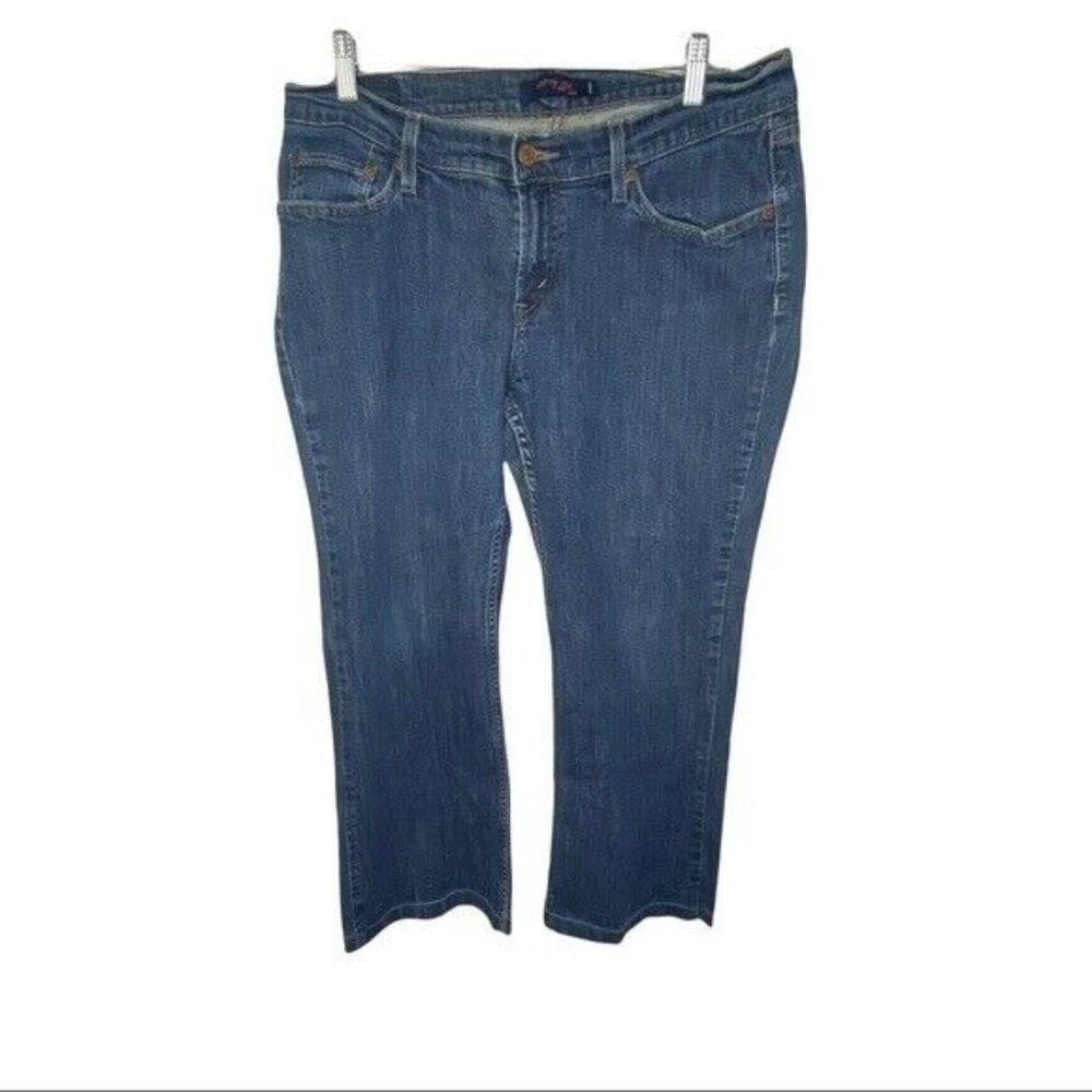 Womens Levi's Curvy Cut 528 Crop Jeans 15 altered raw hem 33 x 24.5 Juniors - Picture 9 of 11